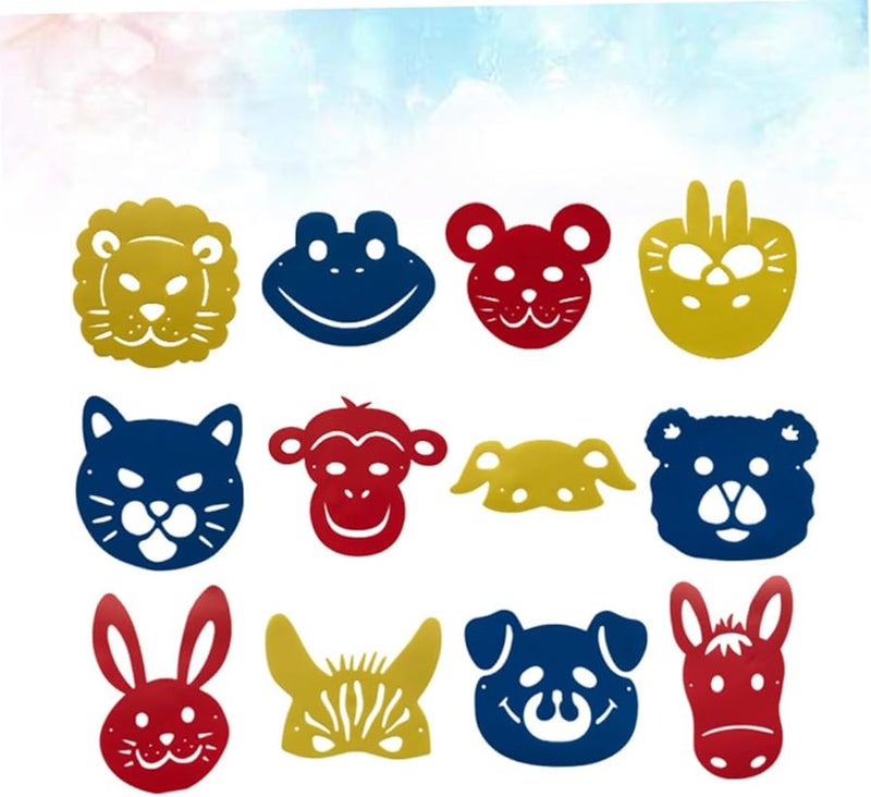 Cartoon Animal Painting Stencils Set for Kids DIY Art and Craft Activities Colorful Safe Portable - Image 5
